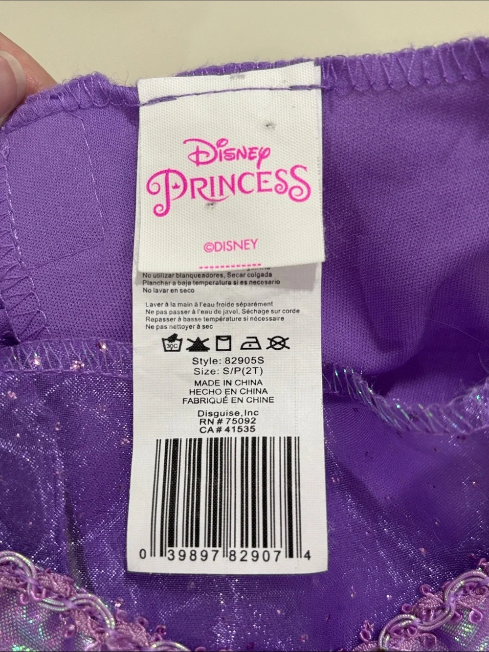 Disney Ariel Purple and Teal Girls Mermaid Costume Dress - Picture 2 of 2